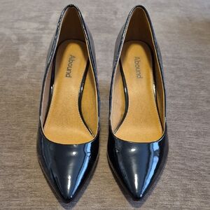 Abound Glossy Black Heels